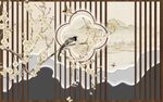 新中式背景墙 