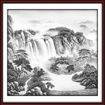 水墨山水画