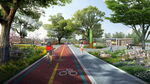 绿道道路景观设计效果图