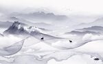 意境 简约背景山水 TIF分层