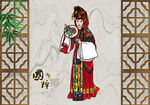 手绘京剧人物