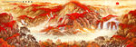 鸿运当头流水生财国画山水