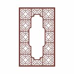中式矢量雕花花纹