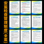 安监消防检查管理制度牌