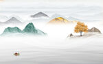 爆款高端现代山水 TIF分层
