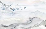 石纹背景高档山水 TIF分层