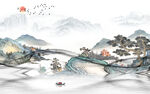 最新高端背景山水 TIF分层
