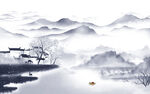 大气电视山水背景 tif分层