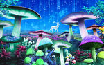 梦幻童话磨菇背景墙