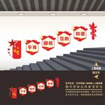 民族团结楼梯楼道文化墙