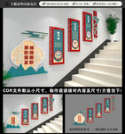 校园楼梯文化墙