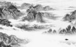 大气现代灰色山水 TIF分层