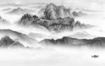 意境简约新款山水 tif分层
