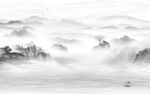 人气背景中式山水 tif分层