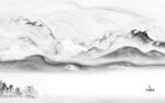 最新灰色高清山水 TIF分层