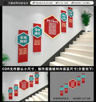 文明城市公约楼梯文化墙