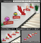 校园楼梯文化墙