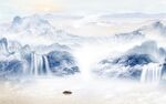 爆款别墅客厅山水 tif分层