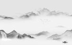 中式灰色山水客厅 TIF分层