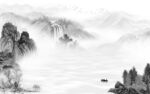 简约灰色客厅山水 TiF分层