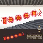 军队楼梯楼道文化墙