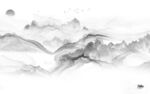中国风高档灰色山水 TlF分层