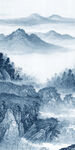 中国风别墅山水玄关 TIF分层