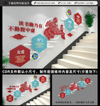 校园楼梯文化墙