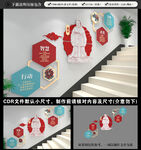 校园楼梯文化墙