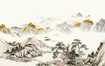 最新大气背景山水 TIF分层