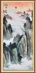 旭日东升国画