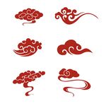 矢量中国风古典祥云中式云纹花纹