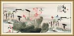 水墨画荷花