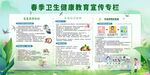 春季卫生健康宣传栏