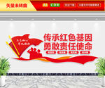 传承红色基因文化墙