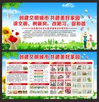 创建文明城市展板宣传栏