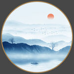 玄关山水画