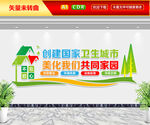 创建国家卫生城市文化墙