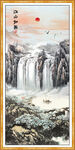 山水国画山水画