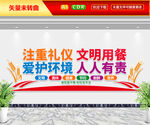 文明用餐文化墙