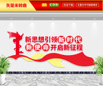 新思想引领新时代文化墙