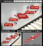 党建楼梯文化墙
