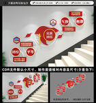 民族团结楼梯文化墙