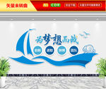 为梦想而战文化墙