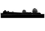 嘉峪关关城全景 矢量