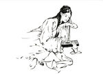 白描美女