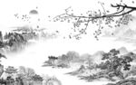 简约 中国风新山水 tif分层