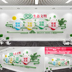 保护生态环境文化墙