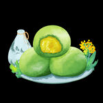 绿色手绘清明青团清明节元素