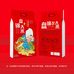 盘锦大米红色包装袋.